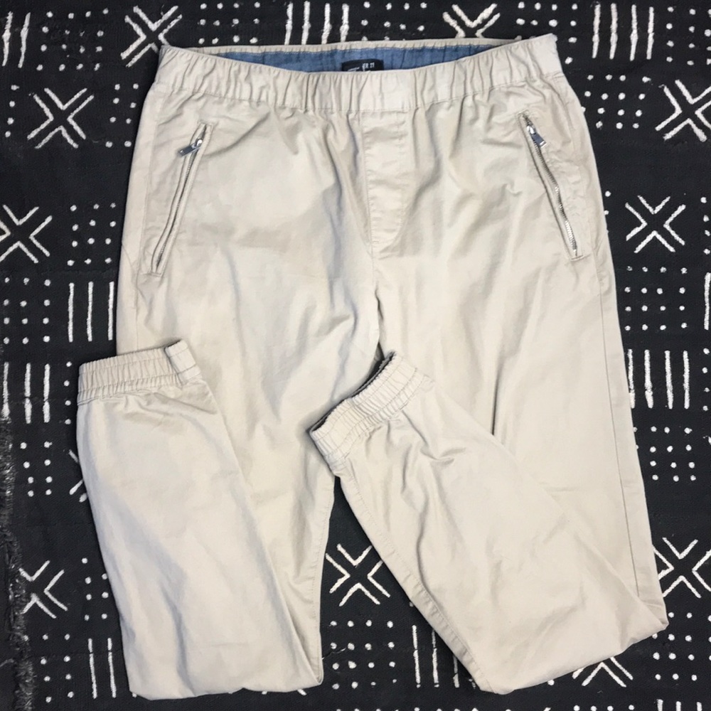 Forever 21 Mens Drawstring Tan Pants